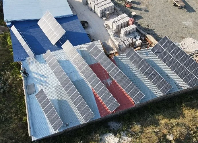 Արևային կայան քարի արտադրամասում